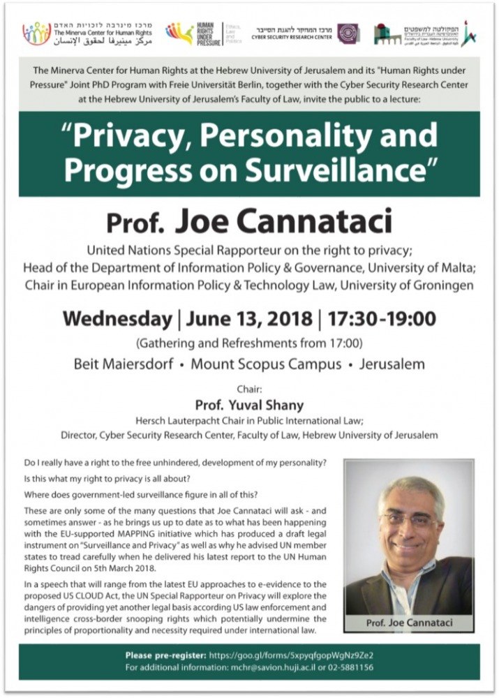 Privacy, Personality and Progress on Surveillance