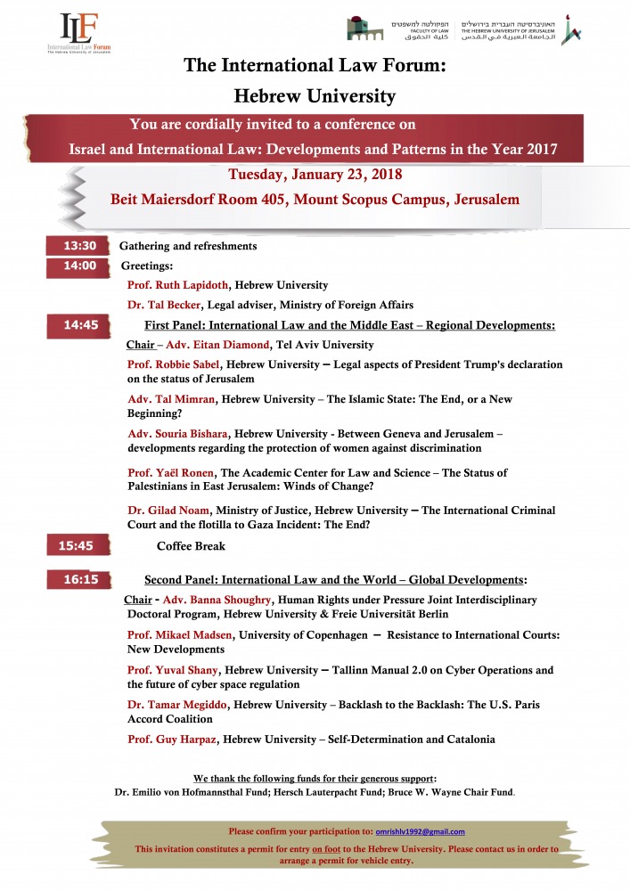 Year in review of International Law Forum