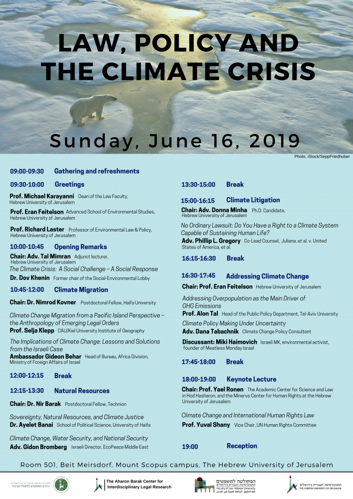 LAW, POLICY AND THE CLIMATE CRISIS