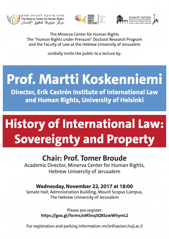History of International Law: Sovereignty and Property