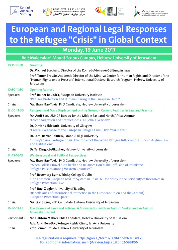 conference on the European refugee crisis in global context
