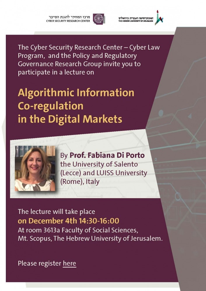 Algorithmic Information Co-regulation in the Digital Markets