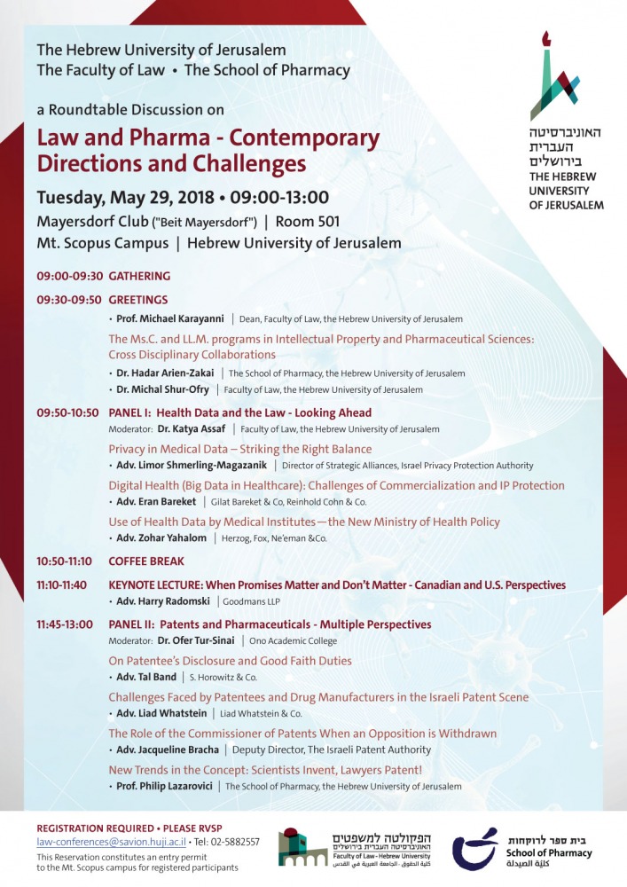 Law and Pharma - Contemporary Directions and Challenges